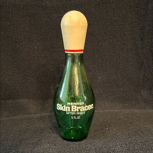 Vintage Mennen Skin Bracer After Shave 5 Oz. Bowling Pin Bottle